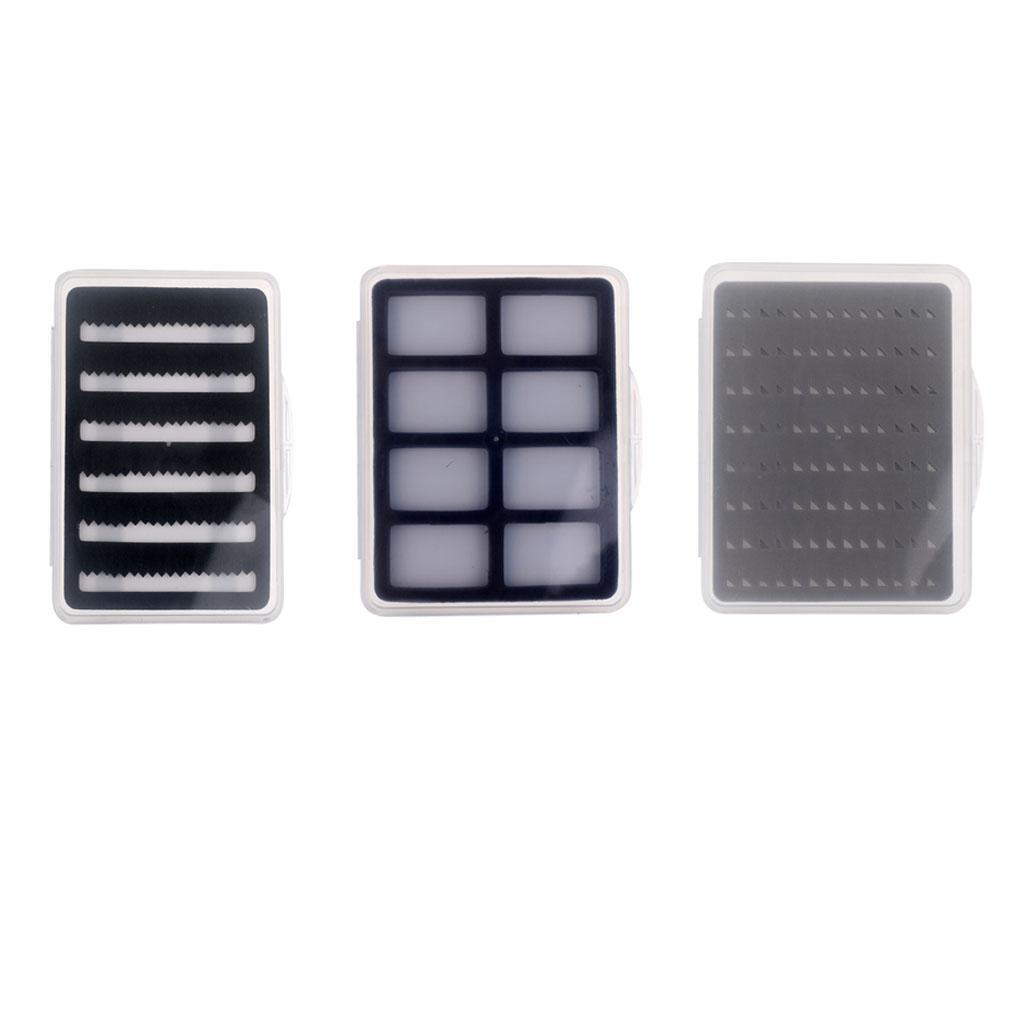 Waterproof Fly Box Easy Grip/Slit Foam Insert Flies Case Fly Fishing Tackle Box - 3 Models