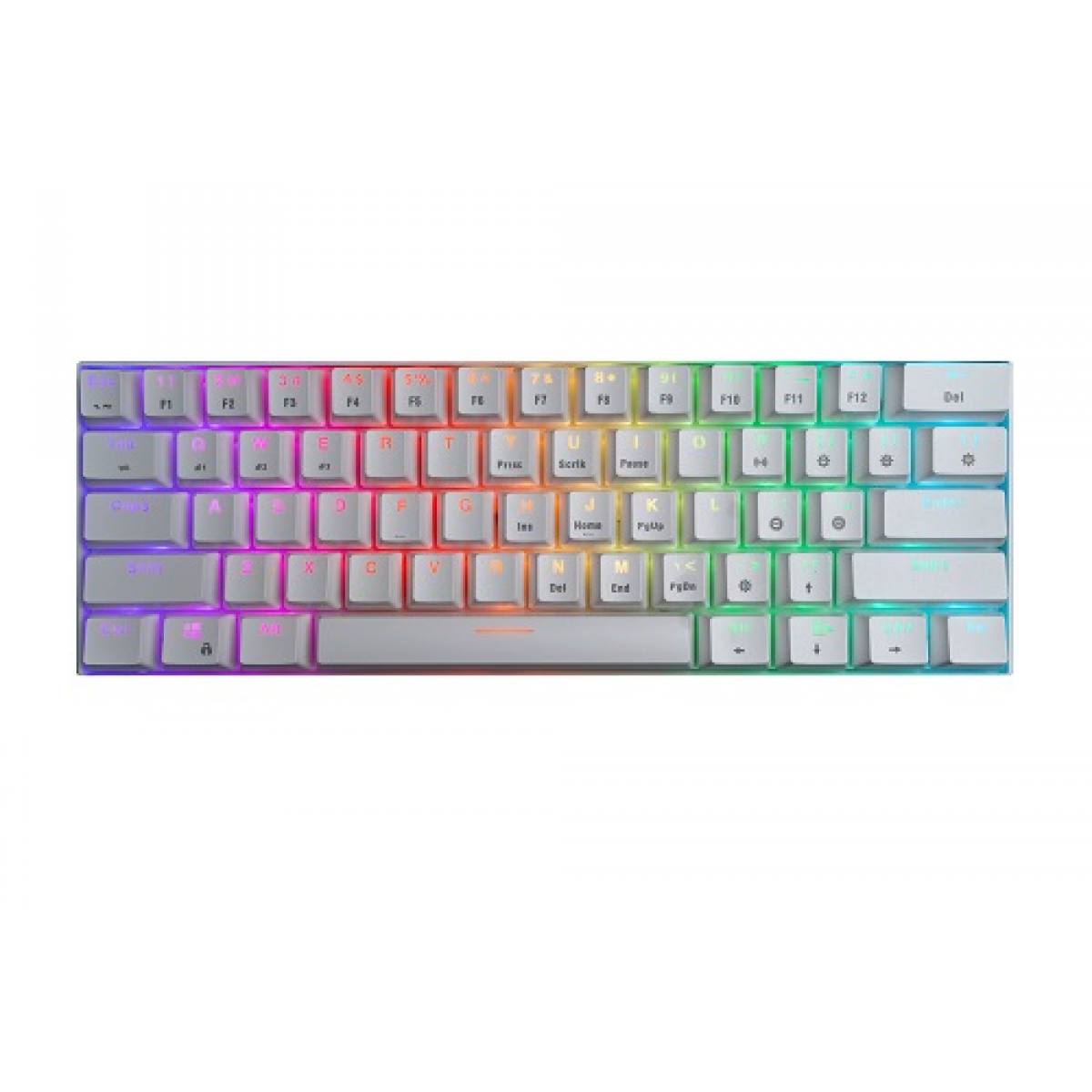 [Tặng Keycap Sao vàng] Bàn Phím Cơ Gaming Bluetooth E-Dra EK361W Màu Trắng - Hàng Chính Hãng