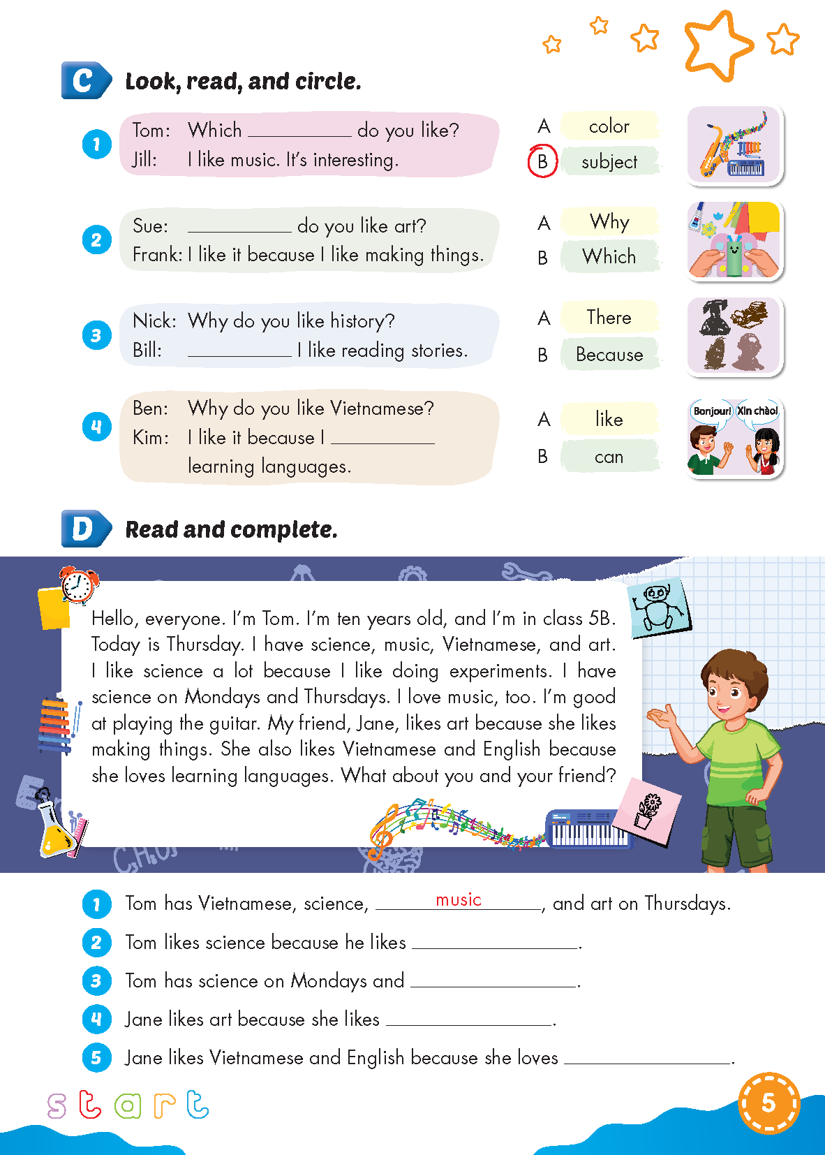 Bài tập Bổ trợ Tiếng Anh 5 i-Learn Smart Start