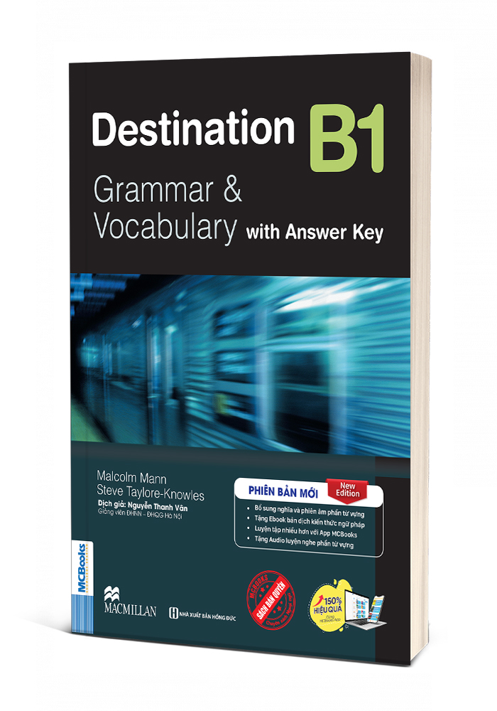 (Phiên bản mới, Tặng Eboook, Audio) DESTINATION B1 GRAMMAR &amp; VOCABULARY WITH ANSWER KEY - Malcolm Mann, Steve Taylore-Knowles - Nguyễn Thanh Vân dịch - Bizbooks