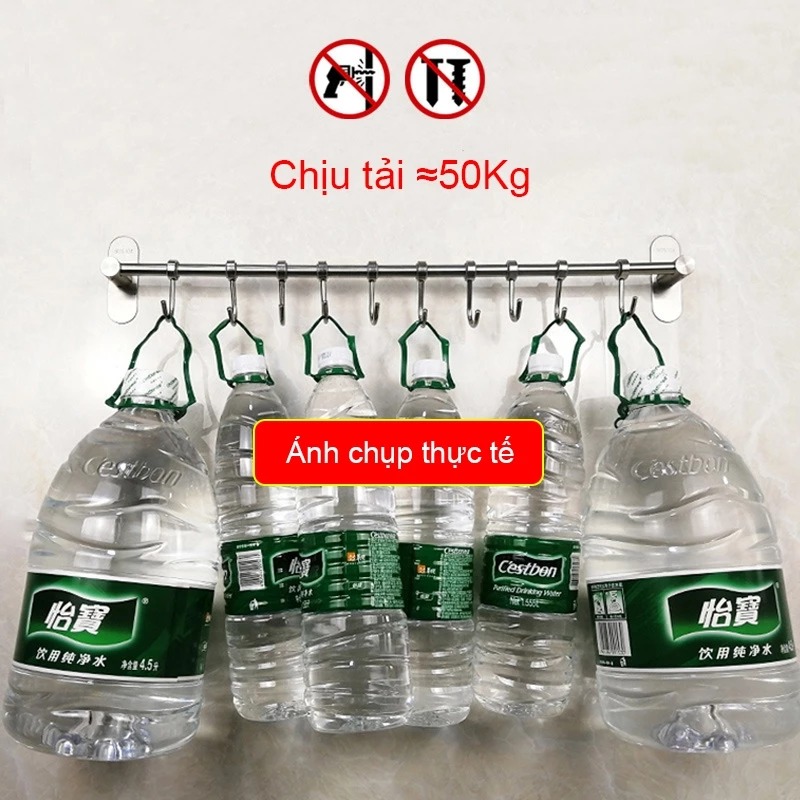 Giá Kệ Treo Cài Dao Thớt Kéo Nhà Bếp Chất Liệu SUS304 Chống Han Gỉ Tiện Ích Không Gian