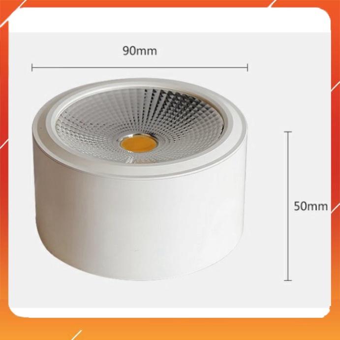 Đèn Ống Bơ 7w / 12w-3 Chế Độ Ánh Sáng,Chip Led COB Tiết Kiệm Điện, Đèn Ốp Trần Nổi