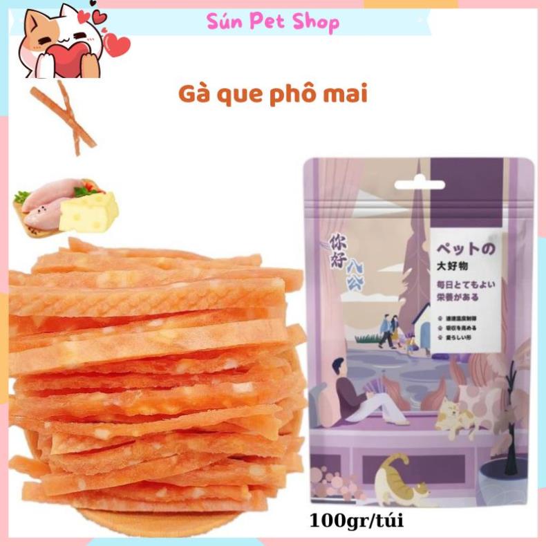 Bánh thưởng phô mai béo ngậy, giàu dinh dưỡng cho thú cưng (Snack cho chó mèo nhiều vị)