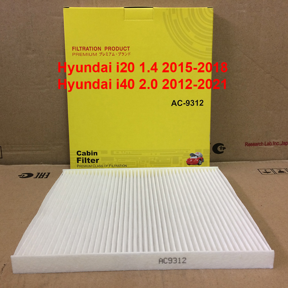 Lọc gió điều hòa AC9312 dành cho Hyundai i20 1.4 2015-2018 và Hyundai i40 2.0 2012-2021 971332E010