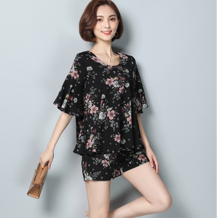 Set đồ mặc nhà mùa hè dáng babydoll giấu bụng DV01