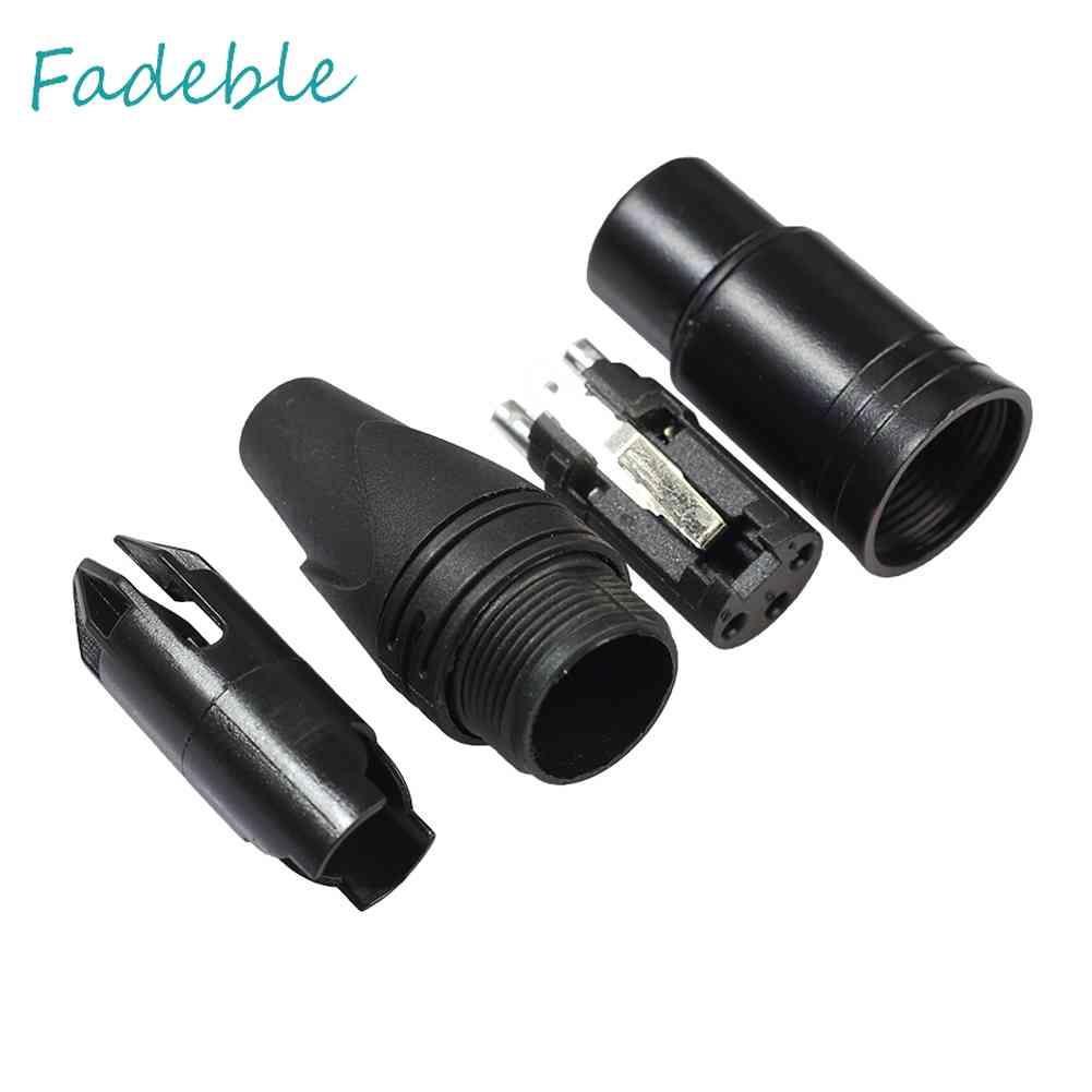 Set 10 Đầu Nối Dây Cáp Âm Thanh XLR 3Pin