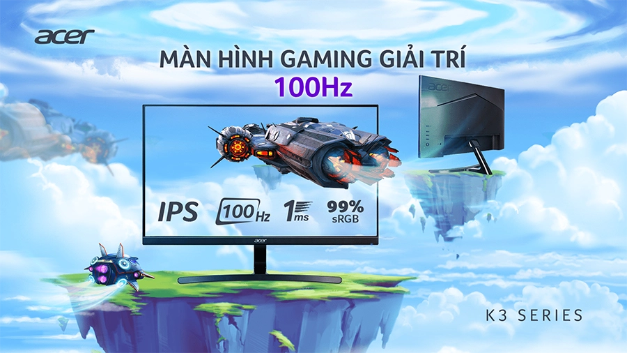 Màn Hình Acer K273 27inch FHD IPS 72NTSC UM.HX3SG.001 - Hàng Chính Hãng