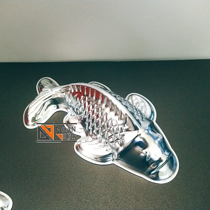 - KHUÔN RAU CÂU 3D, Bánh Tổ, Các loại CHẢ - Khuôn NHÔM dày Tạo hình CÁ CHÉP 3D SẮC NÉT. Dụng cụ làm bánh Khuôn nhấn tạo hình cá cho các loại bánh NƯỚNG HẤP TRUYỀN THỐNG