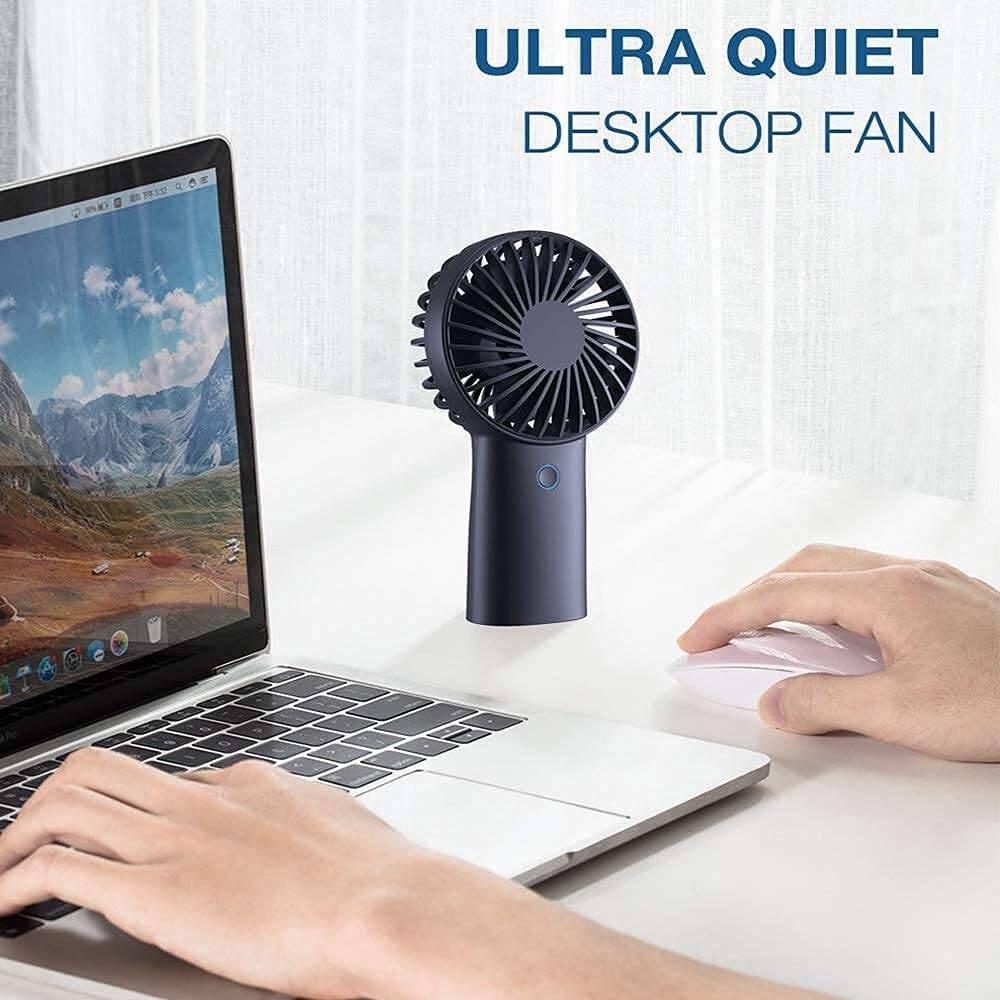 Quạt Cầm Tay Mini JISULIFE F2D ABS 6000mAh - Sạc Nhanh - Sử Dụng Lên Đến 30H - Hàng Chính Hãng