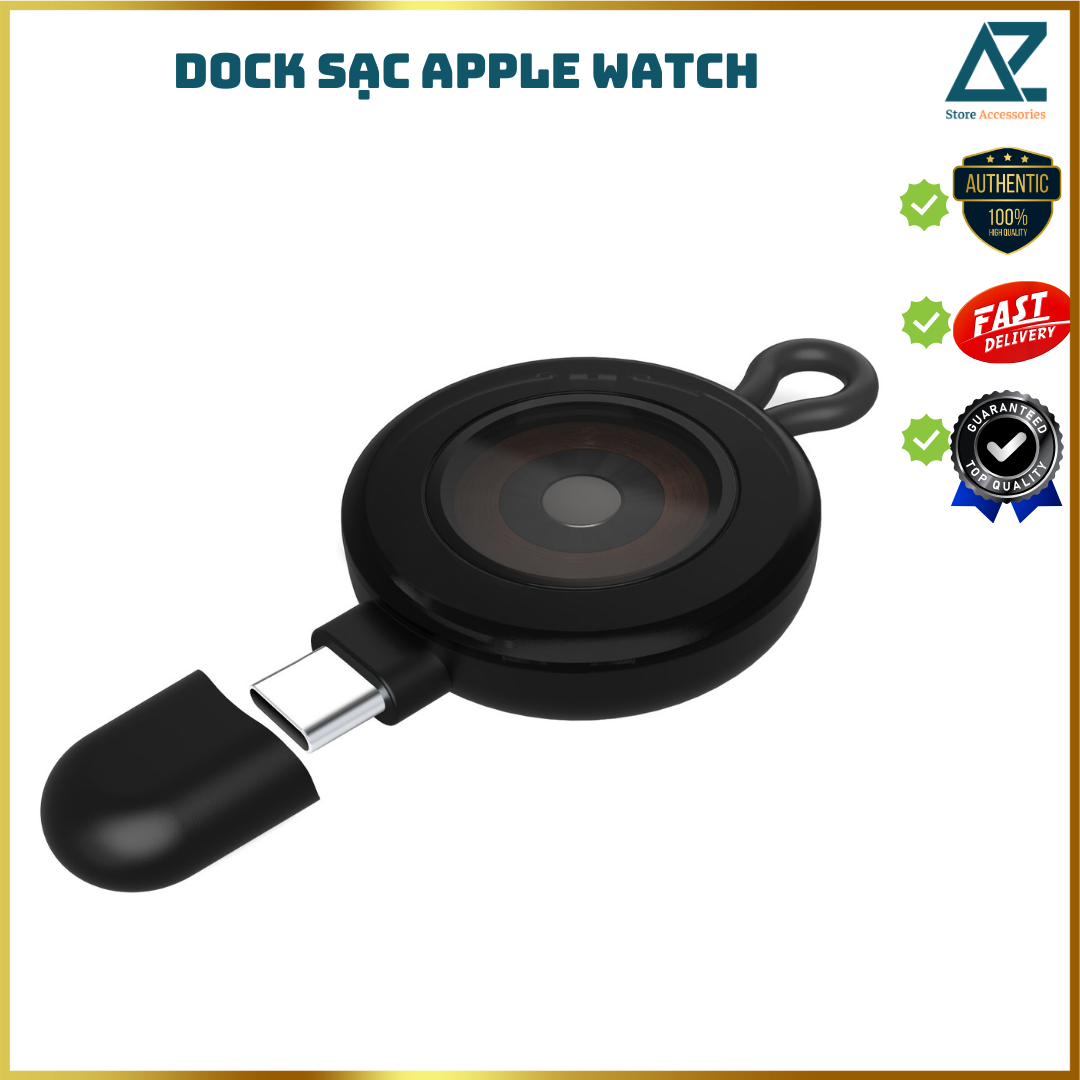 Dock Sạc nhỏ gọn cổng type C Kai.N Dành Cho Apple Watch Series 4-9/ SE/ Apple Watch Ultra_ Hàng chính hãng