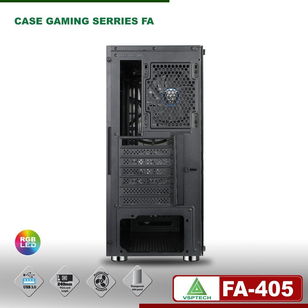 Case FA-405 Gaming Có Sẵn Fan 20cm LED ARGB