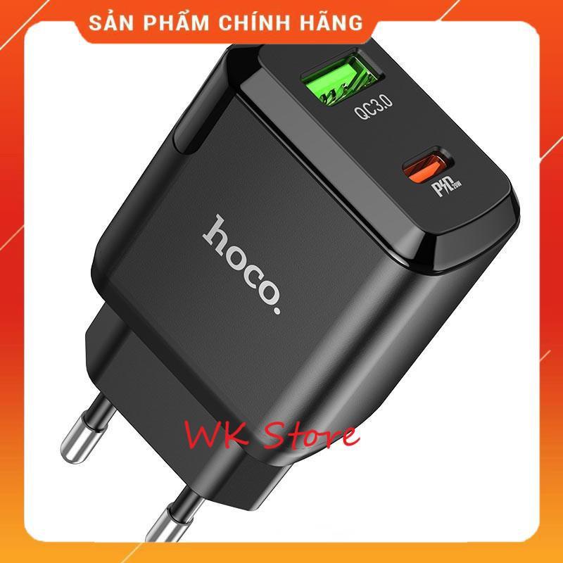 Củ sạc nhanh Hoco N5 (QC, PD 20W) cho android,iphone - Hàng chính hãng