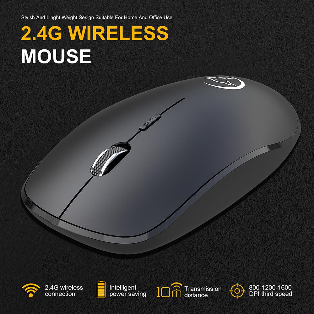 Chuột không dây YWYT G834 2.4G chơi game/văn phòng tiện dụng với 3 đầu thu USB DPI có thể điều chỉnh cho máy tính xách tay