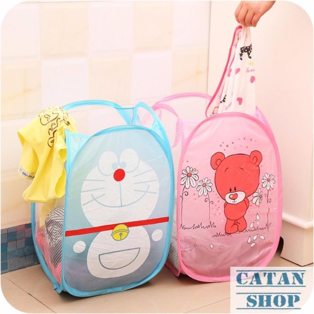 Giỏ, Túi đựng đồ chơi , đồ giặt, đồ dơ, gấp, xếp gọn gàng dễ thương GD18-RQA