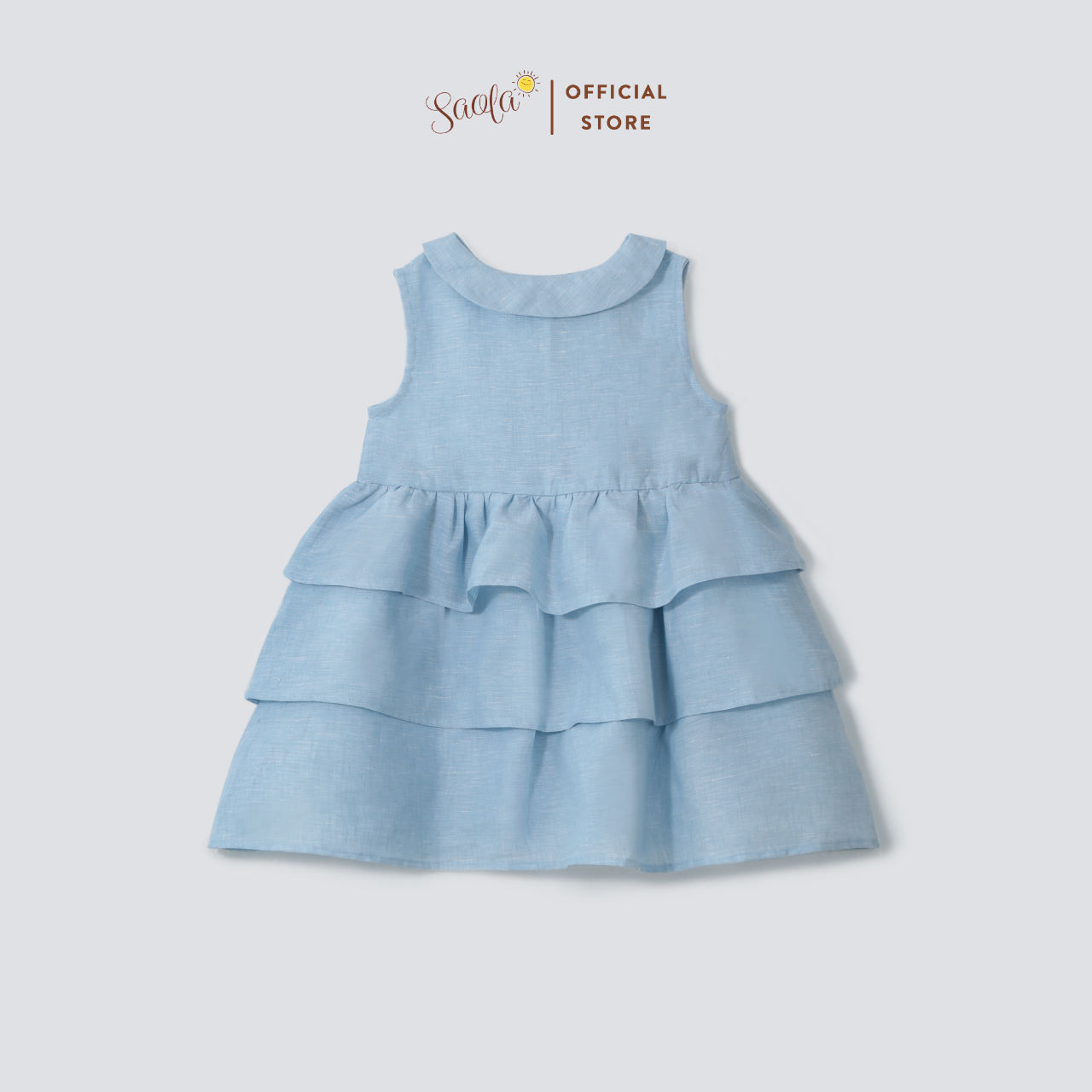 Đầm/Váy Bé Gái Ba Tầng Chất Liệu Linen Thoáng Mát - DRL007 - KATERINA DRESS - SAOLA KIDS CLOTHING