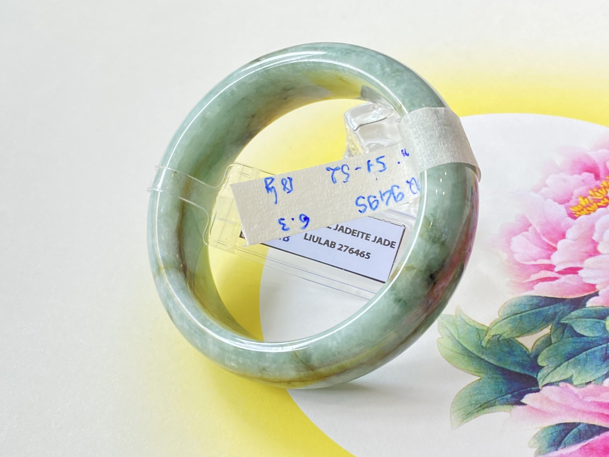 Vòng cẩm thạch bản hẹ đẹp sang PQ9495 Ni 51-52