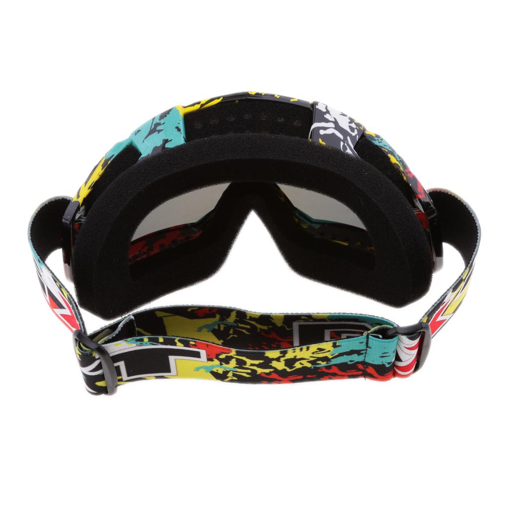 Motorcycle Motocross Windproof Anti-Fog Dustproof Goggles Colorful