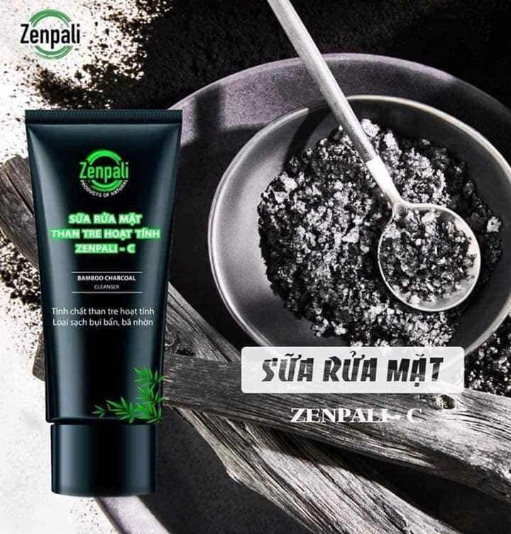 Sản phẩm Zenpali C- Sửa rửa mặt than tre hoạt tính chiết xuất từ bột than tre hoạt tính