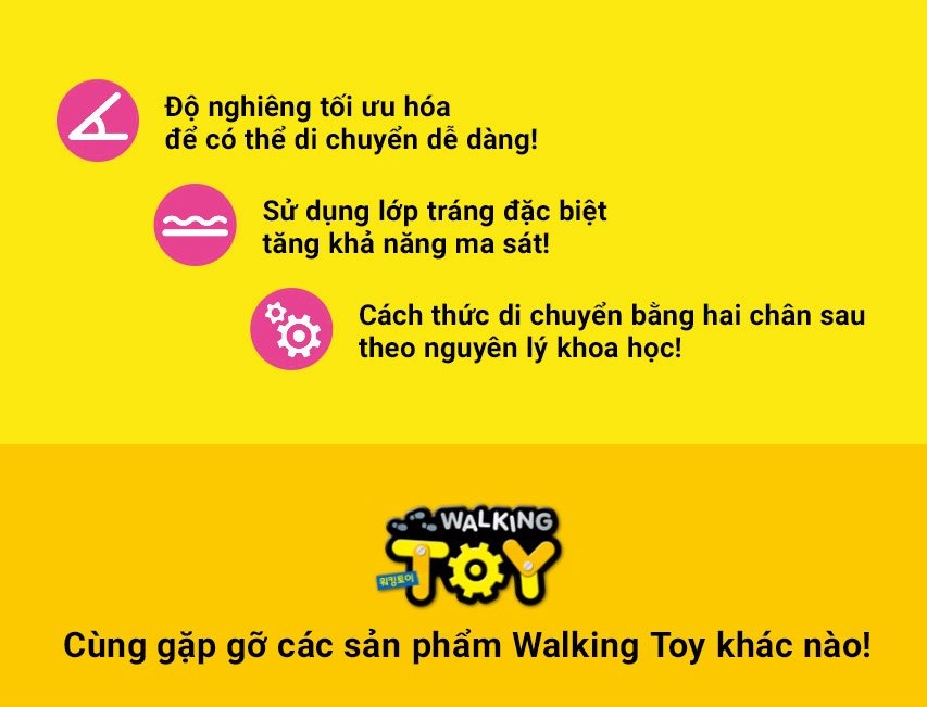 Mô hình giấy di chuyển không động cơ Walking toy từ Hàn Quốc