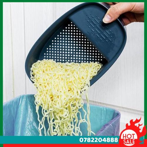 Rổ Lọc Thức Ăn Thừa Loại Nhỏ Gọn, Giỏ Lọc Rác Kèm Kệ Để Chùi Xoong Nồi Tiện Lợi, Đa Năng Cho Bồn Rửa Chén - CH Hương Thị Miễn Phí Vận Chuyển