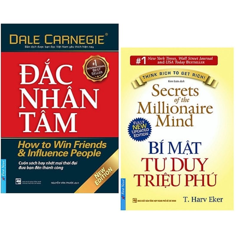 Đắc Nhân Tâm - Bí Mật Tư Duy Triệu  Combo 2 Cuốn