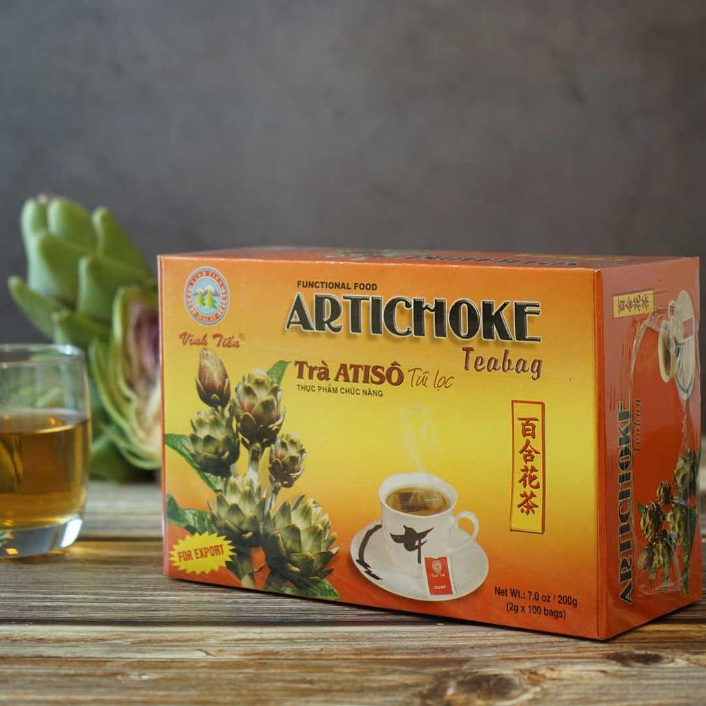 Trà Atiso Thượng Hạng Túi Lọc Vĩnh Tiến - Giải Độc, Mát Gan, Thanh Lọc Cơ Thể.