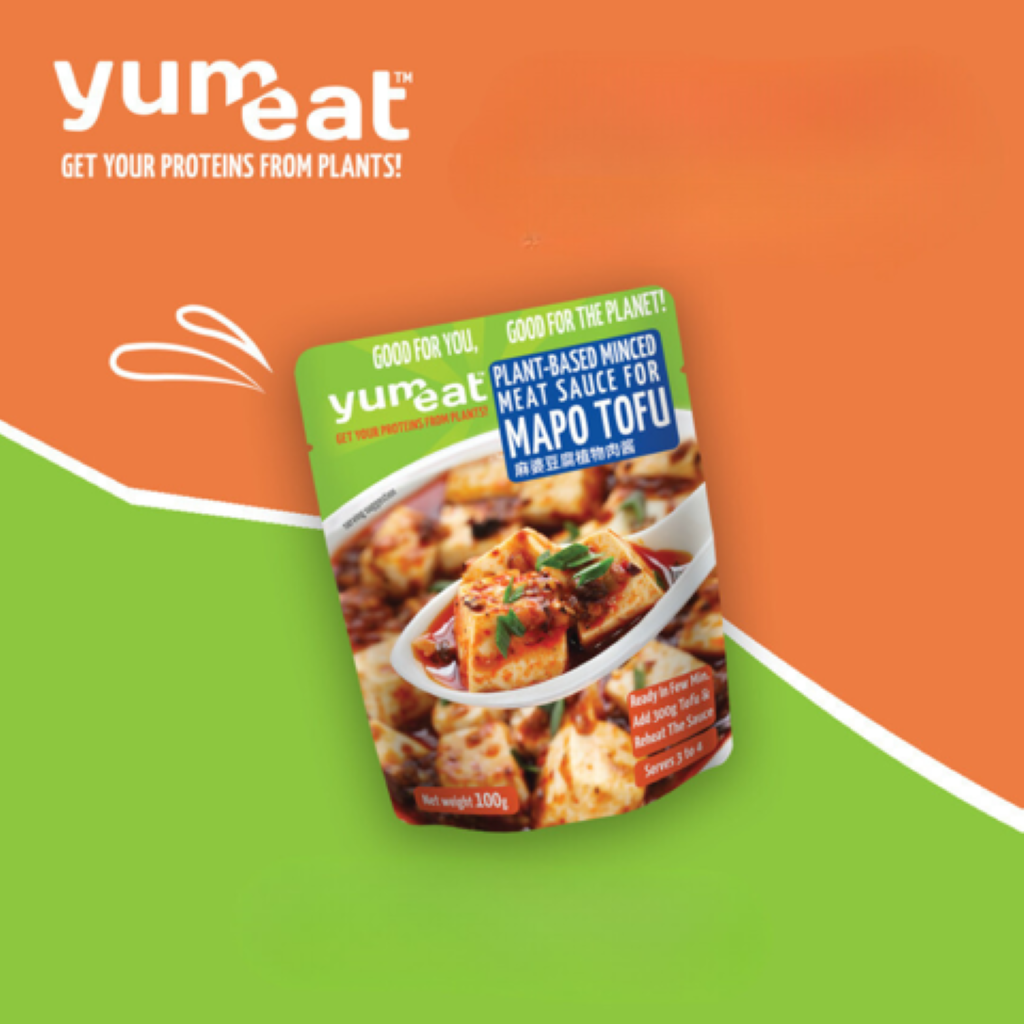 Sốt thịt bằm từ thực vật cho món đậu hủ Tứ Xuyên Yumeat 100g, Thực phẩm giàu protein thuần chay