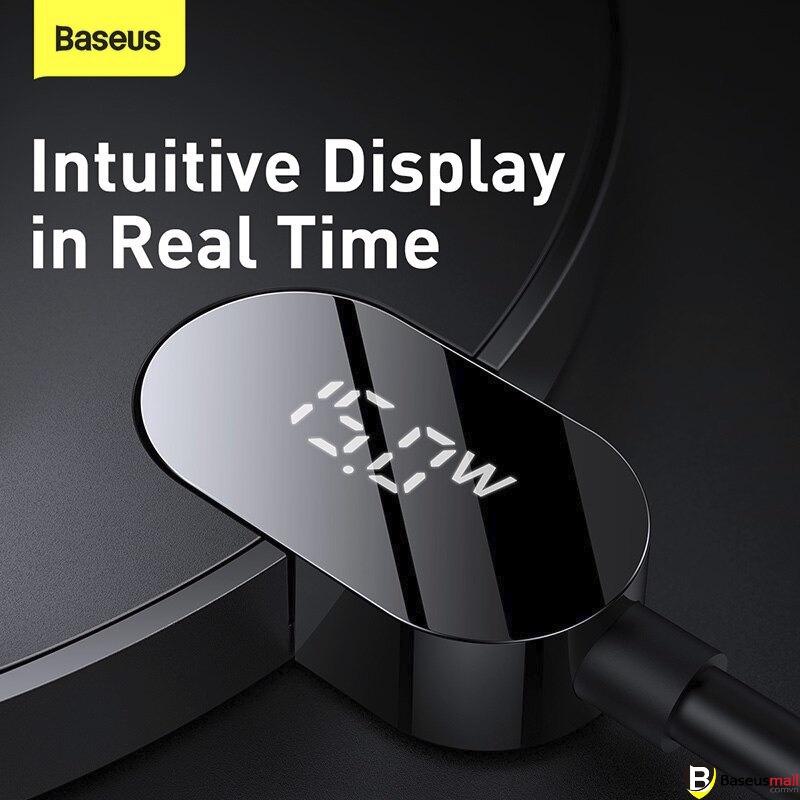 Baseus -BaseusMall VN Bộ sạc không dây Baseus Digital Display II 15W (Hàng chính hãng)