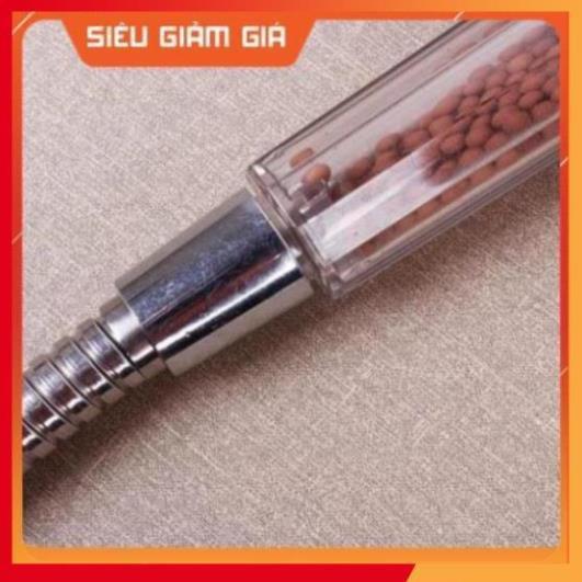 Vòi sen tăng áp loại to 7.7cm có hạt lọc nano - Tặng kèm dây 206802