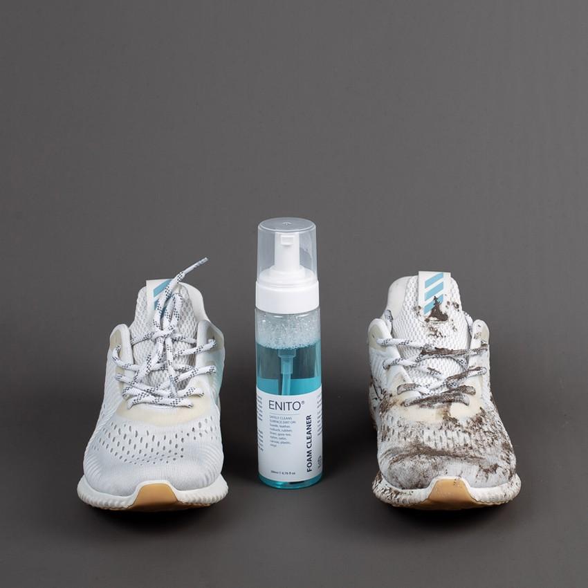 Chai Xịt Đánh Giày Enito Foam Cleaner 200ml - Chuyên Dùng Để Làm Sạch, Vệ Sinh Giày Sneaker