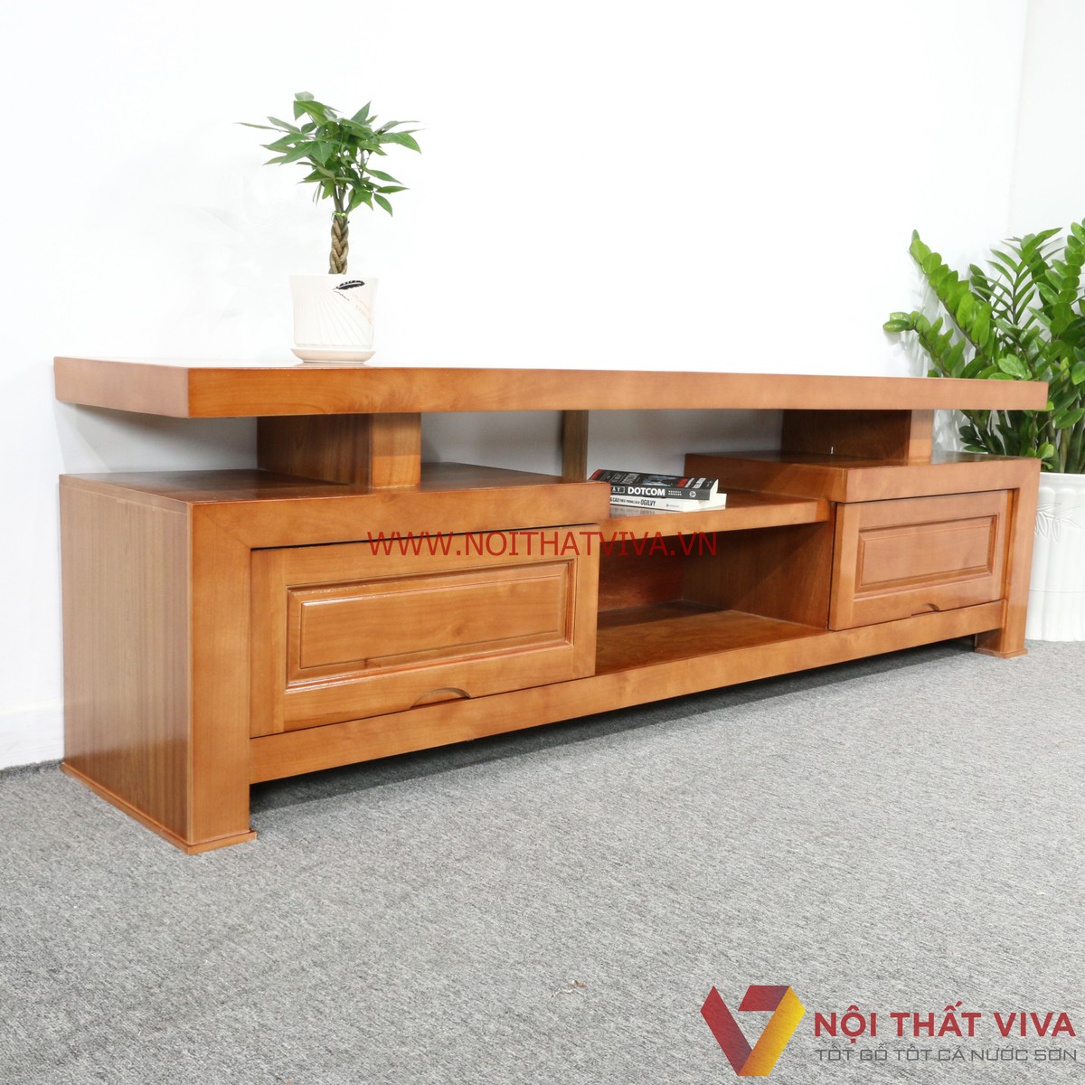 Kệ Tivi Gỗ Xoan Đào Đơn Đẹp Giá Rẻ