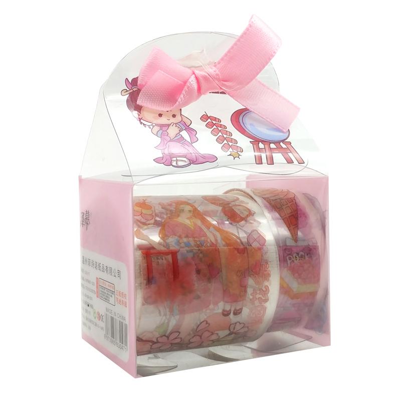 Bộ Băng Keo Trang Trí SZ15-18 - Màu Hồng