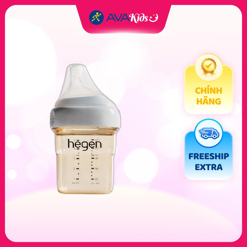 Bình sữa Hegen PPSU 150ml núm ti size S từ 1 – 3 tháng - Hàng Chính Hãng
