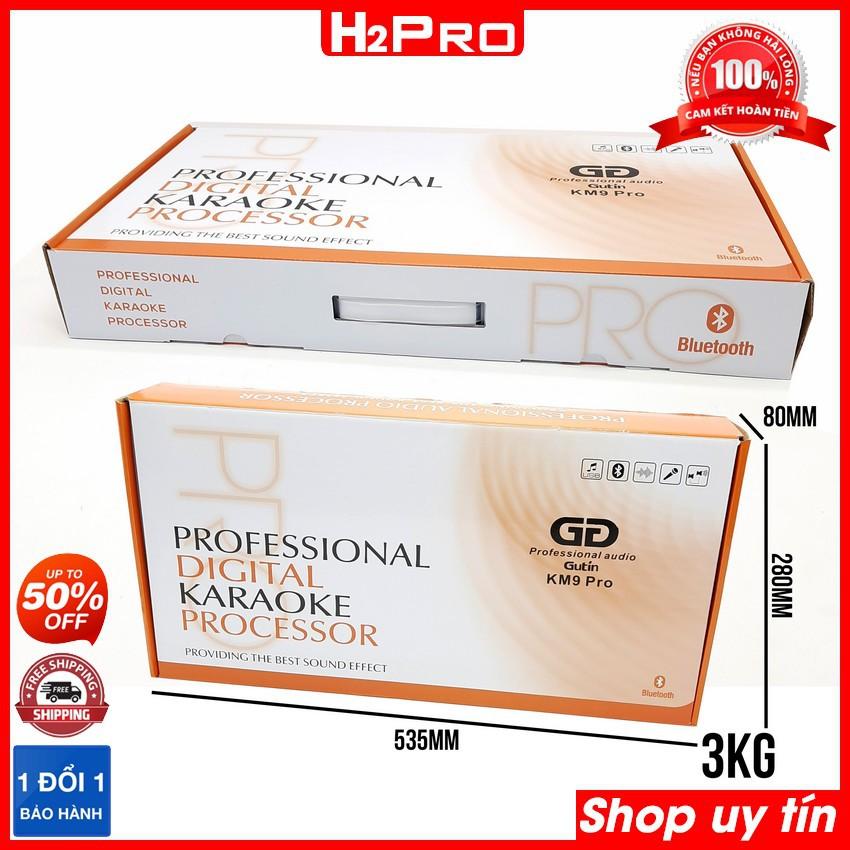 Vang Cơ Chống Hú, Vang Cơ Gutin KM9 Pro Cao Cấp, Bluetooth-Cổng Quang-Usb (Quà 169K Dây Quang Và 2 Dây Canon)-H2Pro Tech