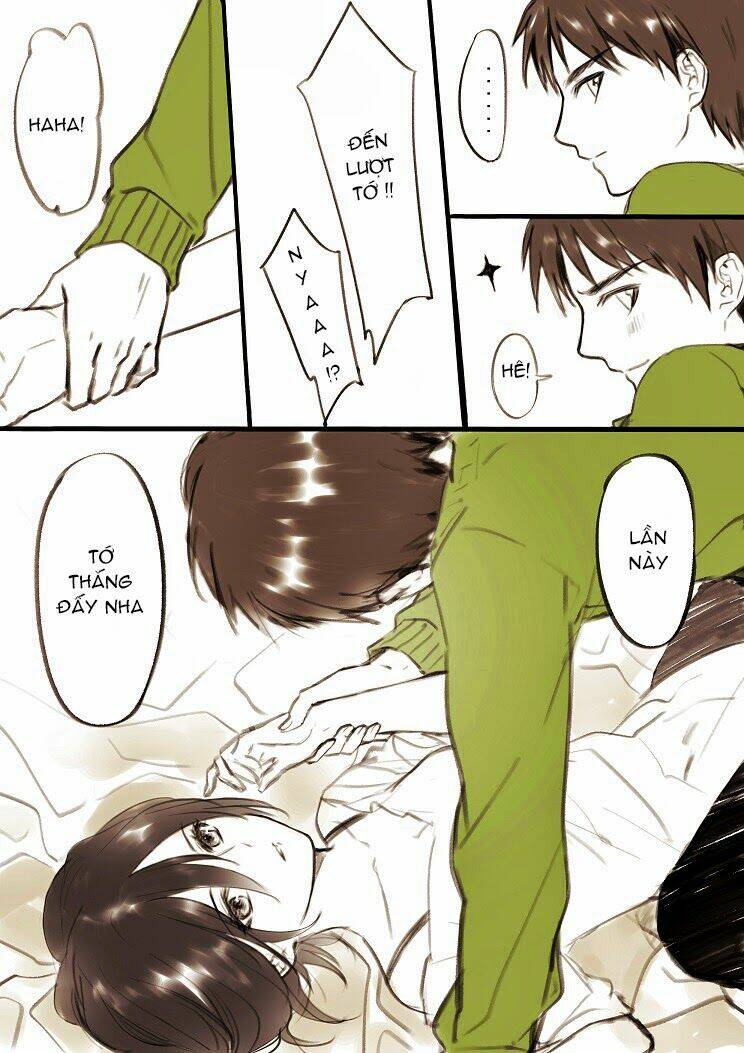 tấn công người khổng lồ - doujinshi eren x mikasa chapter 1 8