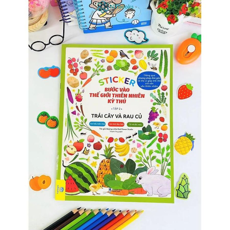 Combo 5 cuốn sách Sticker Bước Vào Thế Giới Thiên Nhiên Kỳ Thú Tập 2