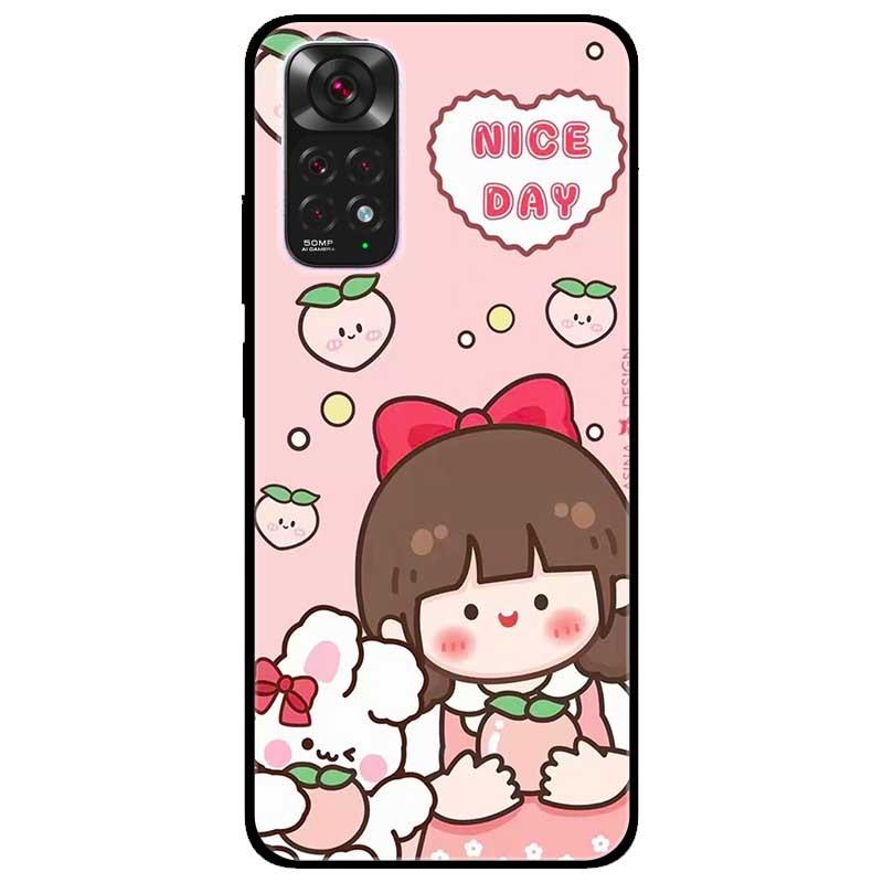 Ốp lưng dành cho Xiaomi Redmi Note 11 4G - Redmi Note 11 5G / Redmi Note 11T 5G / Redmi Note 11S 5G  - Cô Gái Hồng