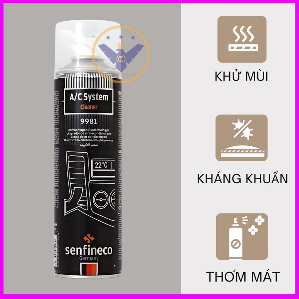 Dung dịch vệ sinh dàn lạnh Senfineco 9981 A/C System Cleaner 520ml - Made in Germany