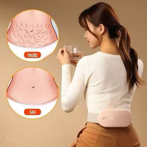 Đai Chườm Nóng Bụng Kinh FAN HOME, Máy Làm Ấm Bụng Kinh, Đai Làm Ấm Giảm Đau Bụng Kinh- Rung Massage Làm Nóng Nhanh