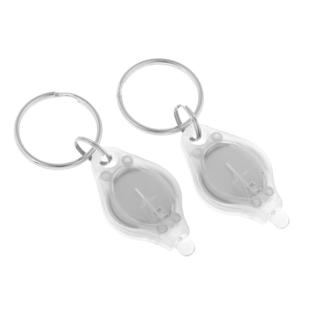 1 piece Outdoor Mini LED Flashlight UV Torch Light Keychain Ring