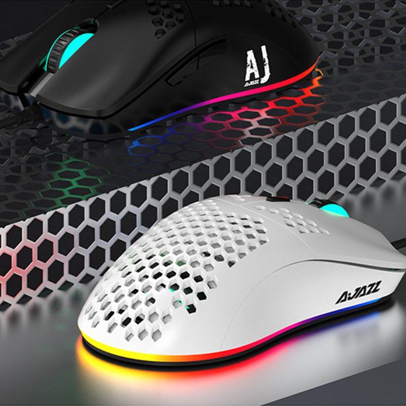 AJ390 Trọng Lượng Nhẹ Có Dây Rỗng Ra Chơi Game Mouce Chuột 6 DPI Có Thể Điều Chỉnh Cho Windows 2000/XP//vista/7/8/10 Hệ Thống Au19 20