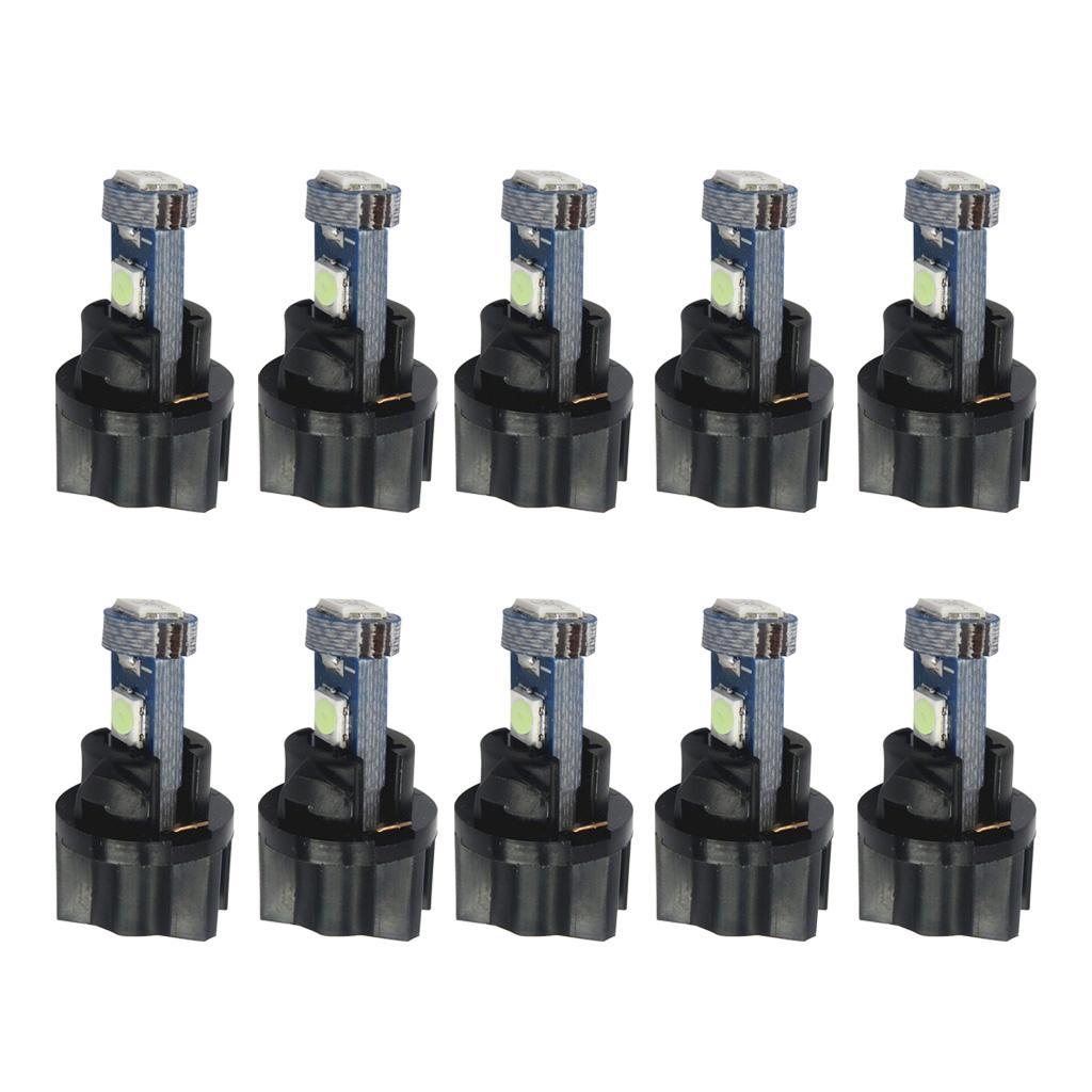 3x10 Pieces Car T5 3030 Instrument Panel Light for Twist Socket Ice Blue