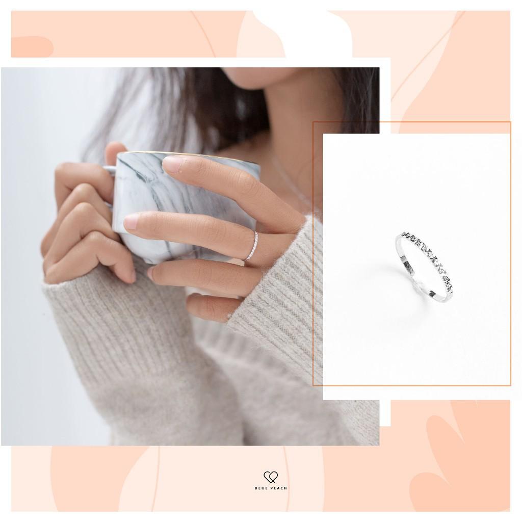 Nhẫn Bạc Nữ Blue Peach TNC Jewellery