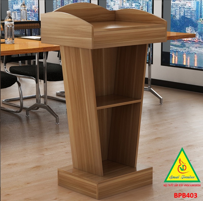 Bục phát biểu gỗ MDF, bục phát biểu BPB403 - NỘI THẤT LẮP RÁP VIENDONGADV