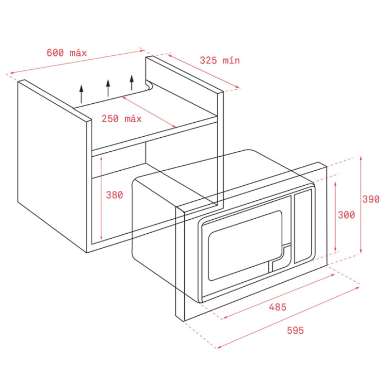 Lò vi sóng TEKA ML 820 BIS - Hàng Chính Hãng