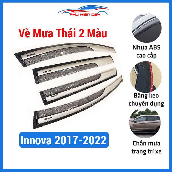 Vè che mưa cho xe ô tô Innova 2017-2018-2019-2020-2021-2022 vè 2 màu thái