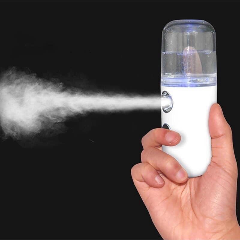 Máy phun sương mini xông hơi mặt da đẹp tích tắc sau khi dùng, thiết kế nhỏ gọn dễ dàng mang theo đi chơi du lịch