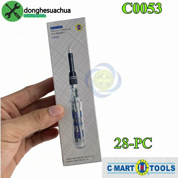 Tua vít sửa thiết bị điện tử C-Mart C0053 28 chi tiết