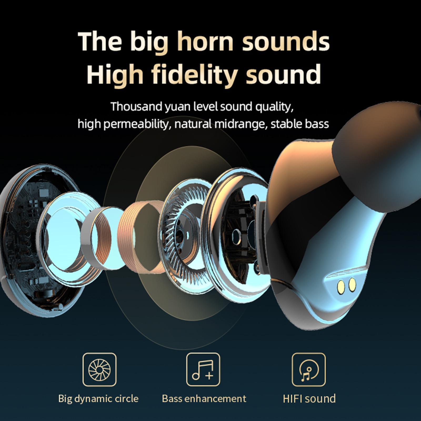 In Ear Headphone Bluetooth 5.0 Wireless Earphones HiFi Sound Black