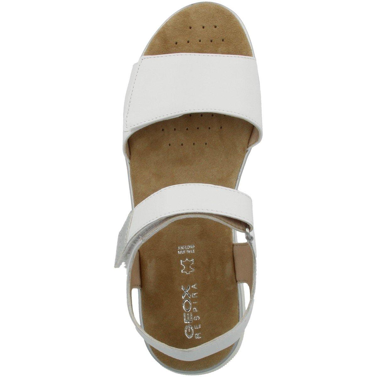 Giày Sandals Nữ GEOX D Dandra D - WHITE/SILVER